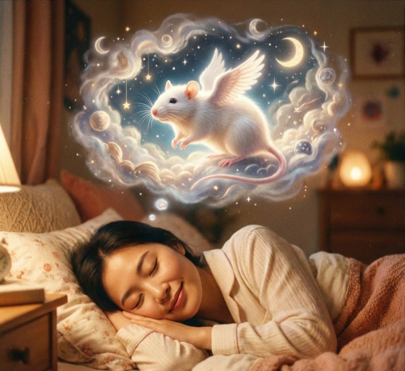 Chuột bạch gắn với may mắn tài chính và cơ hội phát tài