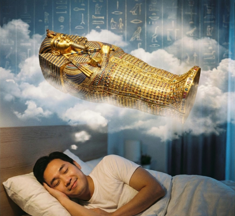 Mơ thấy quan tài màu vàng báo hiệu tài lộc và thăng tiến