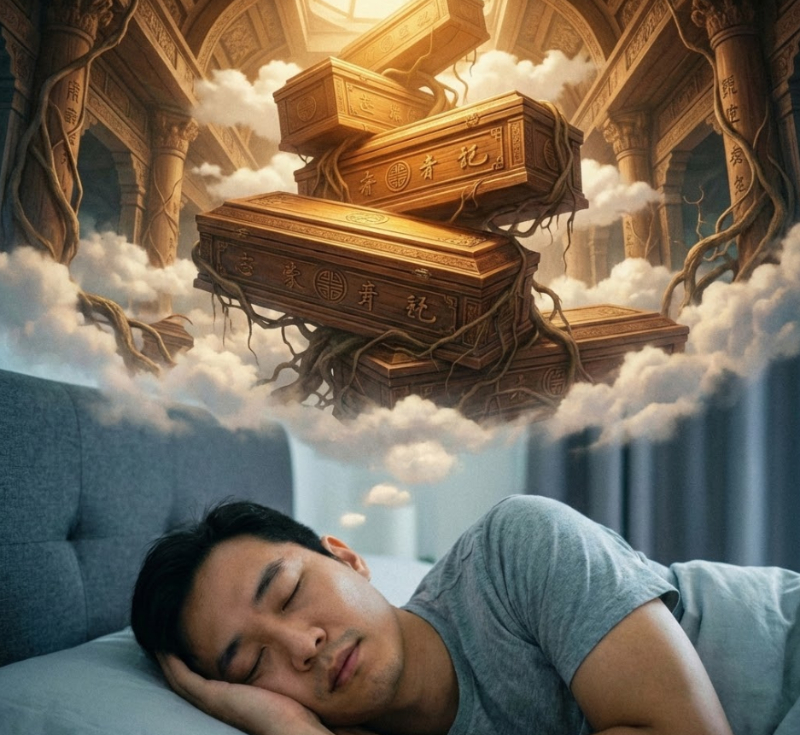 Mơ thấy quan tài theo phong thủy thường gắn với tài lộc và công danh