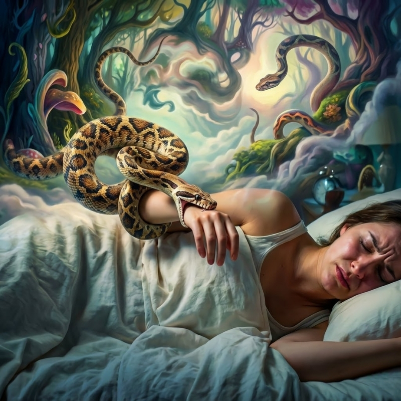 Mơ thấy rắn cắn báo hiệu rủi ro, cạnh tranh và trở ngại tiềm ẩn