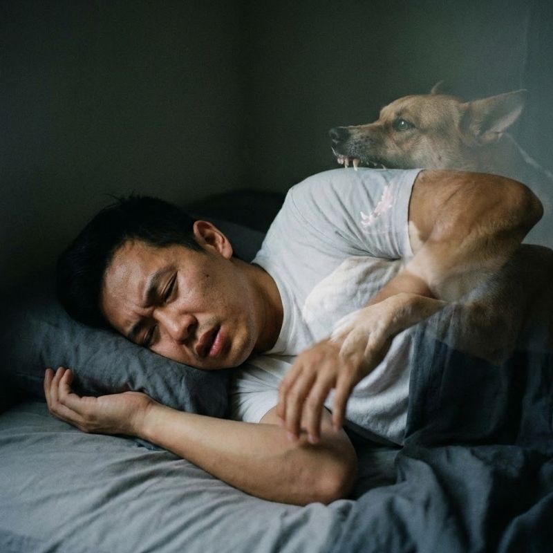 Mơ thấy chó cắn cảnh báo phản bội và rắc rối công việc