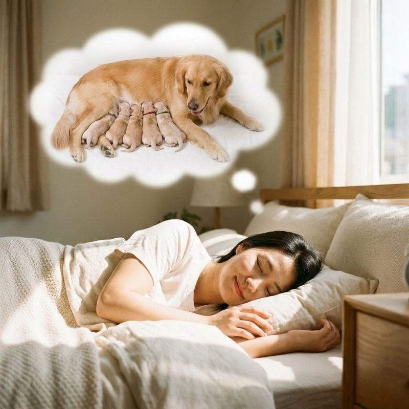 Mơ thấy chó sinh con báo hiệu may mắn và khởi đầu mới