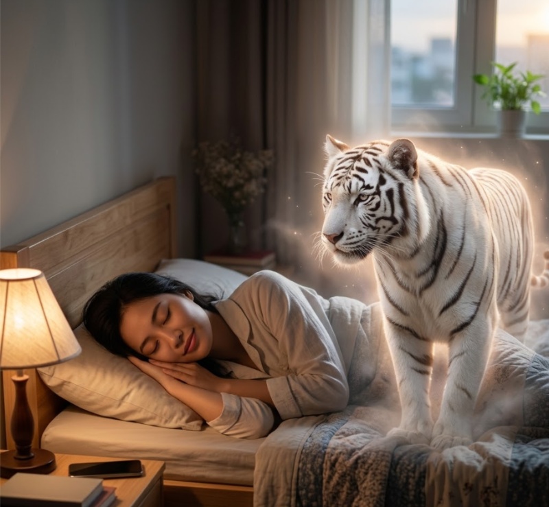 Mơ thấy hổ trắng báo hiệu giai đoạn chuyển biến mới