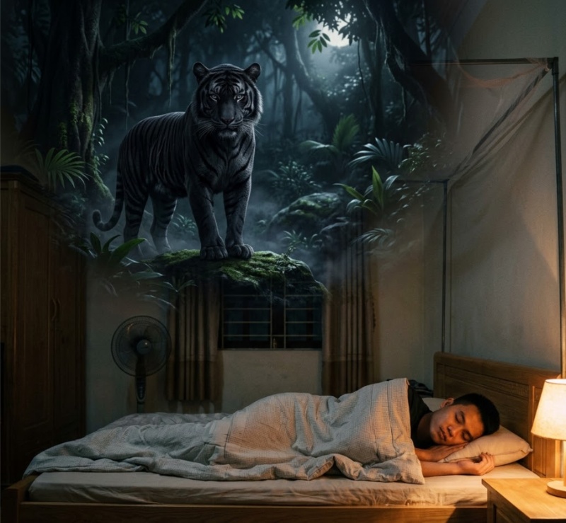 Mơ thấy hổ đen cảnh báo thử thách và đối thủ tiềm ẩn