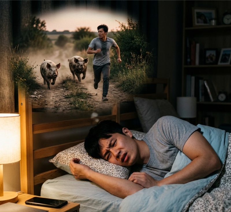 Mơ thấy lợn đuổi theo phản ánh áp lực và trách nhiệm hiện tại