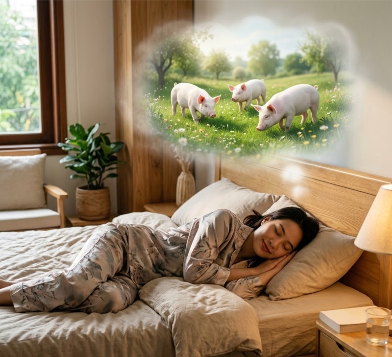 Mơ thấy lợn trắng báo hiệu vận may và khởi đầu thuận lợi