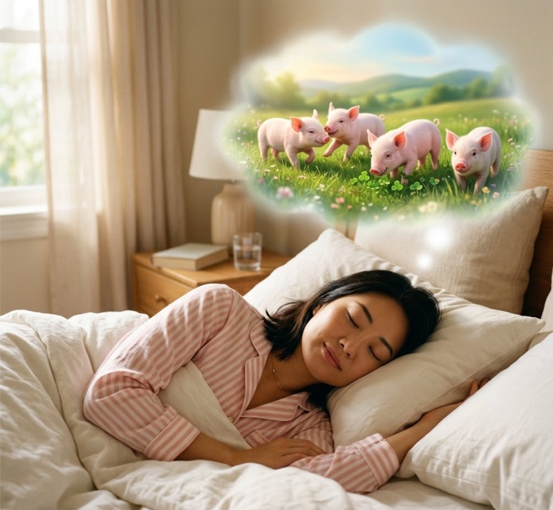 Mơ thấy lợn con báo hiệu khởi đầu thuận lợi và bình yên