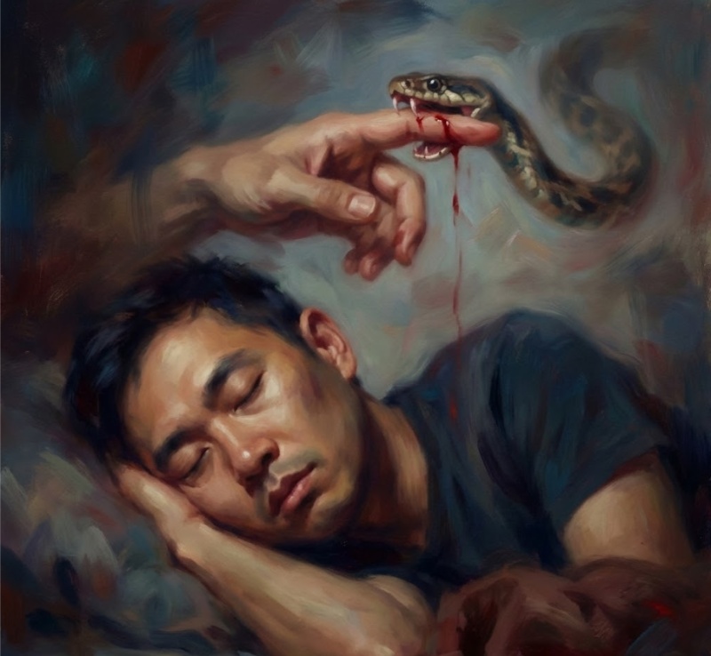 Mơ rắn cắn ngón trỏ báo hiệu giảm uy tín