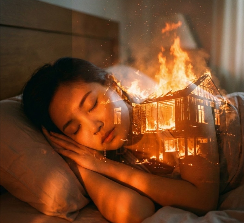 Mơ thấy nhà cháy lớn thường là điềm tài lộc