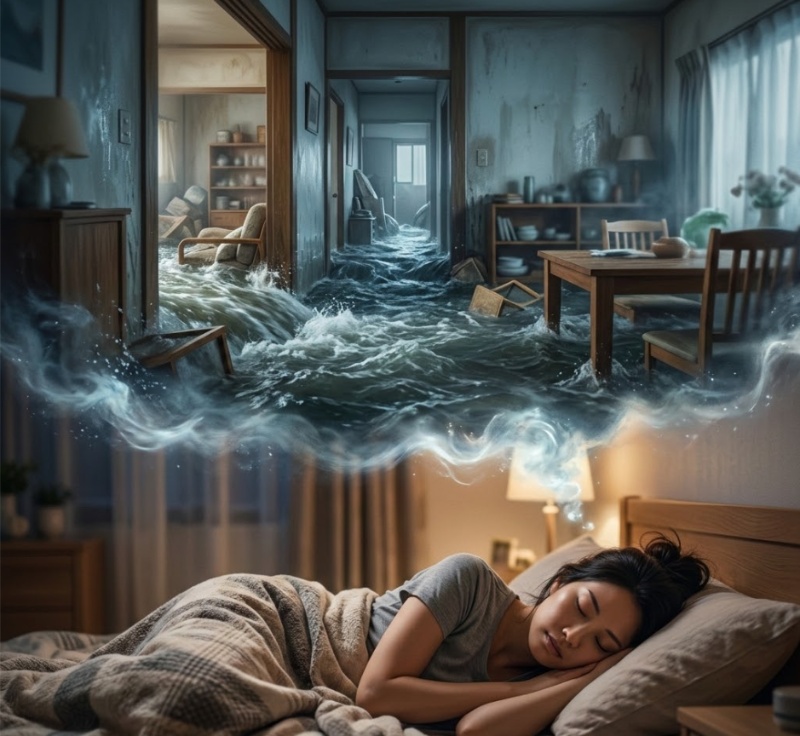 Mơ thấy nước ngập nhà báo hiệu tài lộc dâng trào